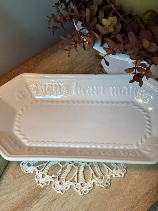 A Joyous Heart Pfaltzgraff Bread Platter