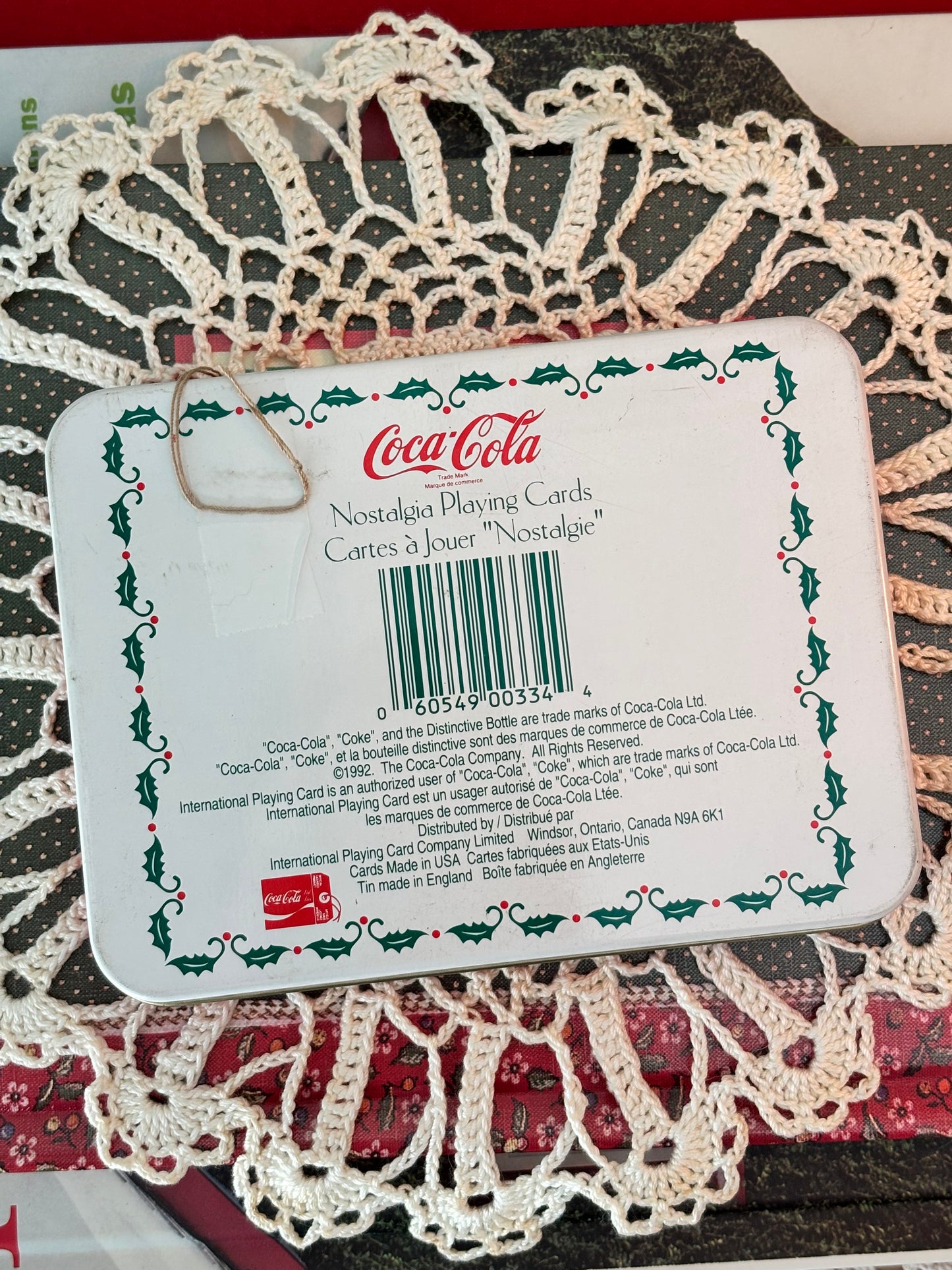 Coca Cola Nostalgia Santa Claus Playing Cards