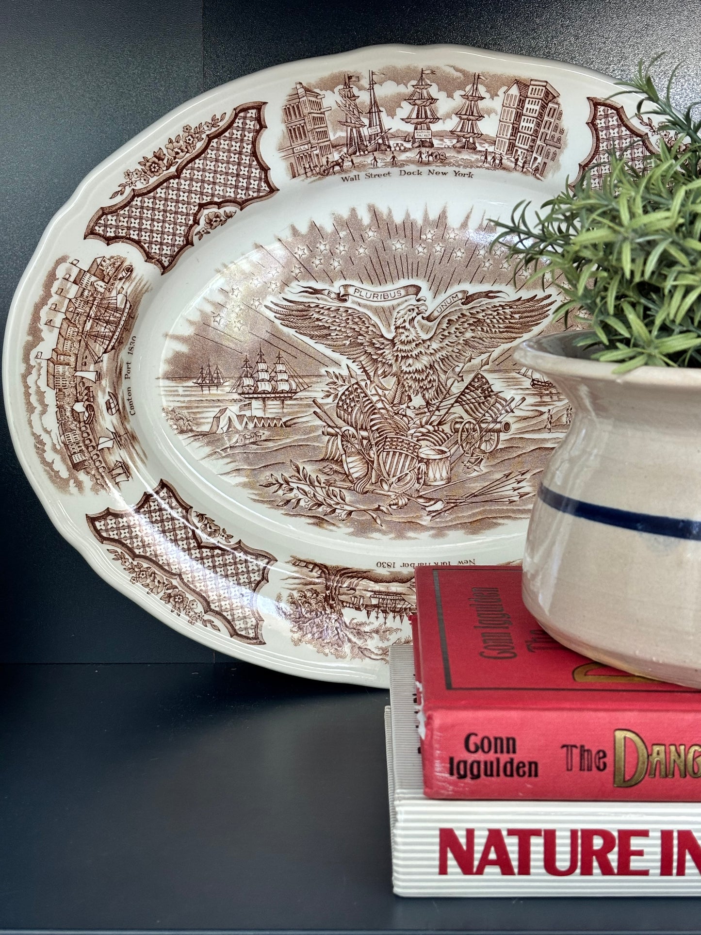 Vintage Alfred Meakin Fair Winds Platter