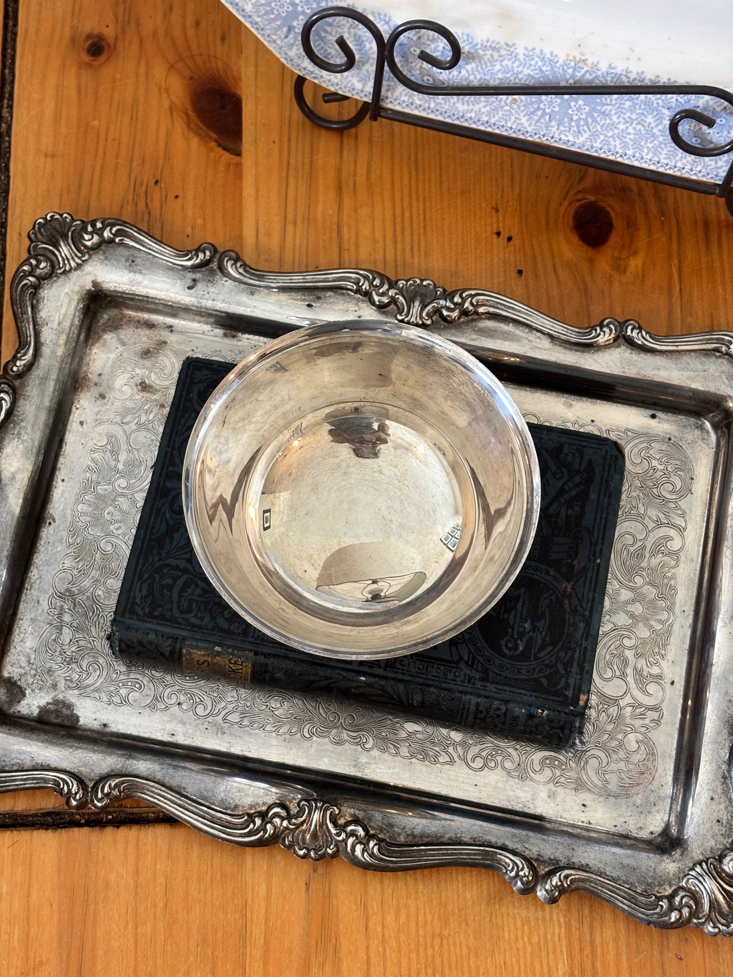Vintage Mini 5 inch Silver Plate Revere Bowl