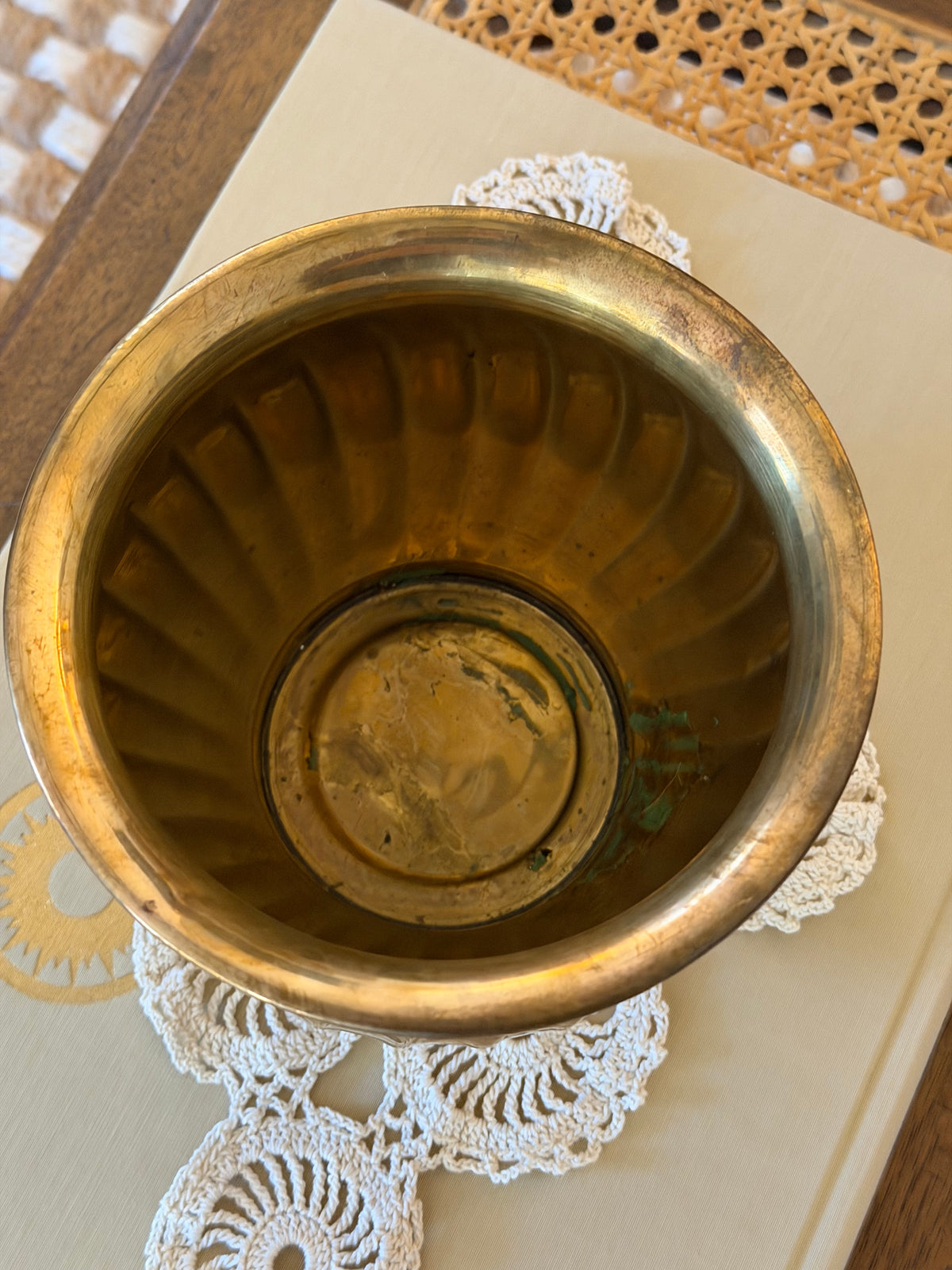 Vintage Brass Planter