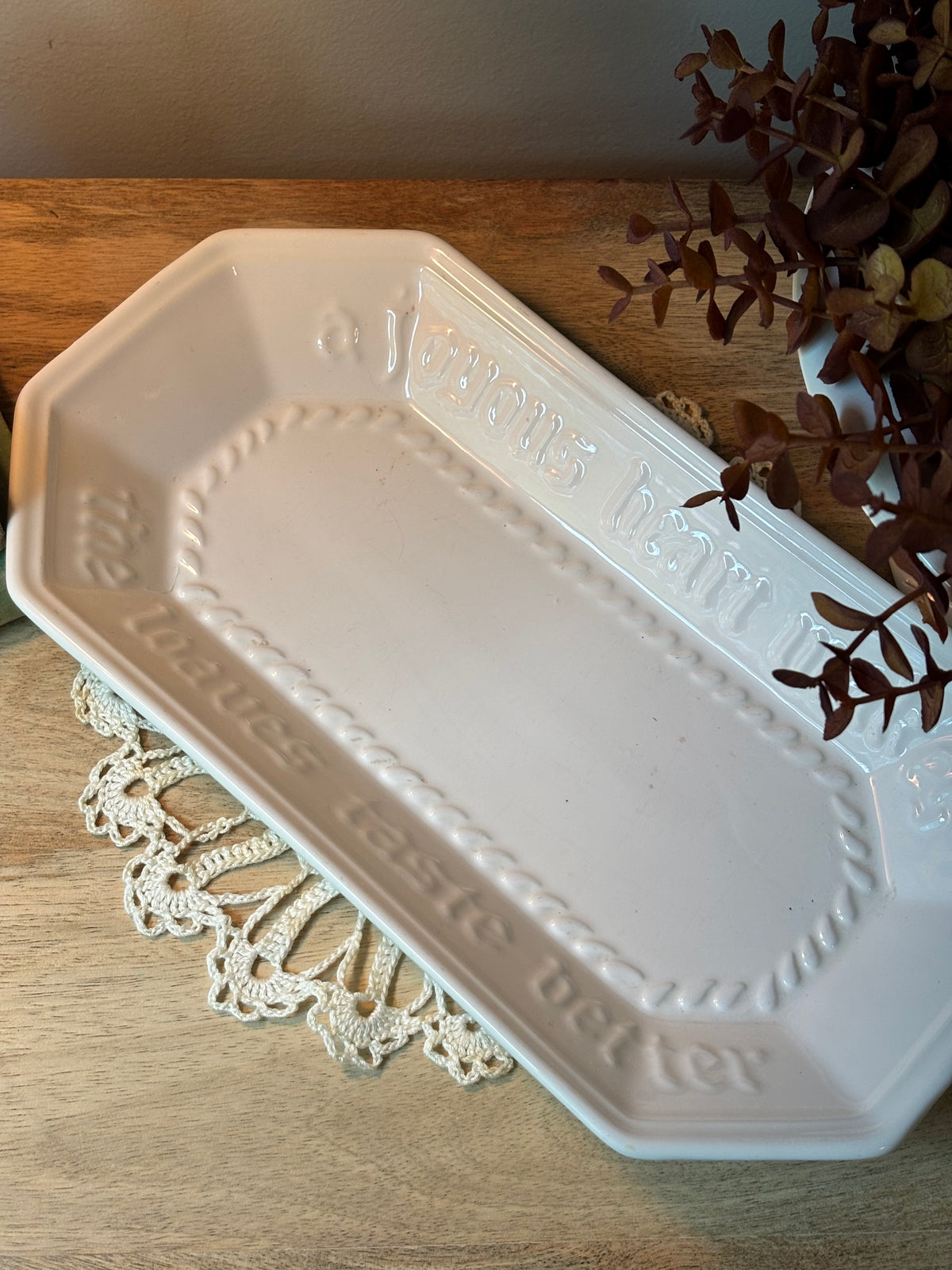 A Joyous Heart Pfaltzgraff Bread Platter