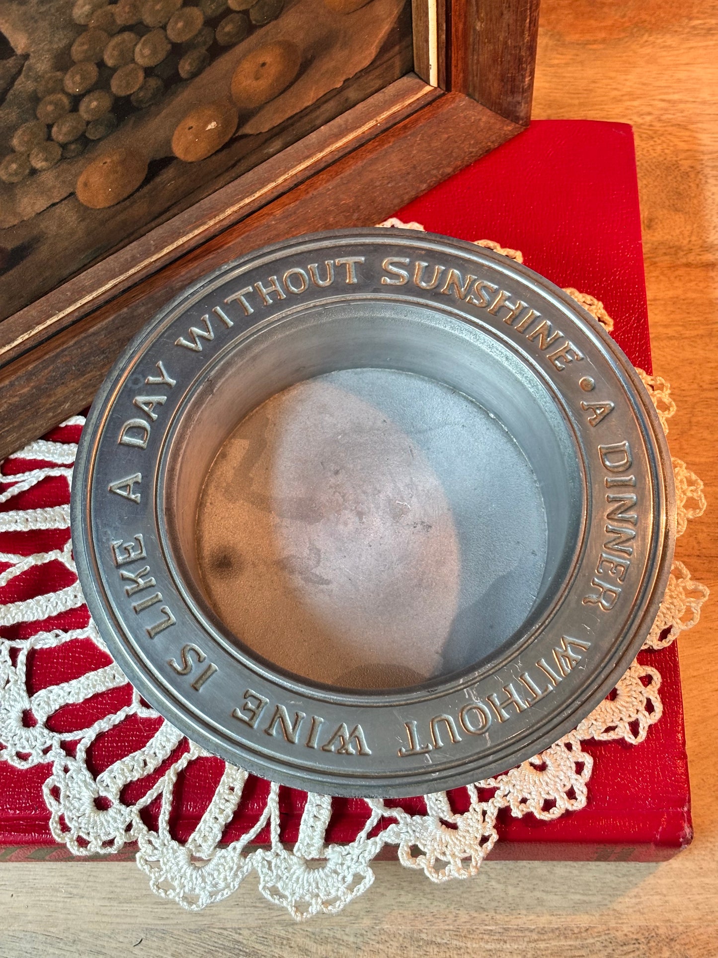A Dinner without Wine Pewter Cooler
