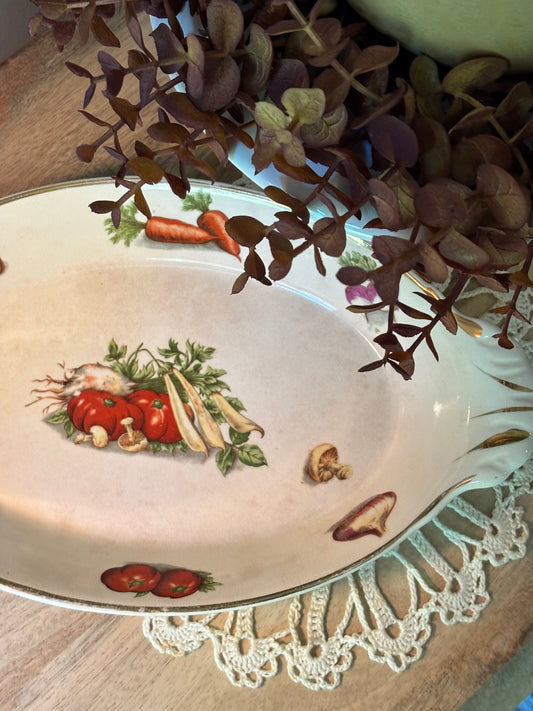Vegetable Print Casserole Dish