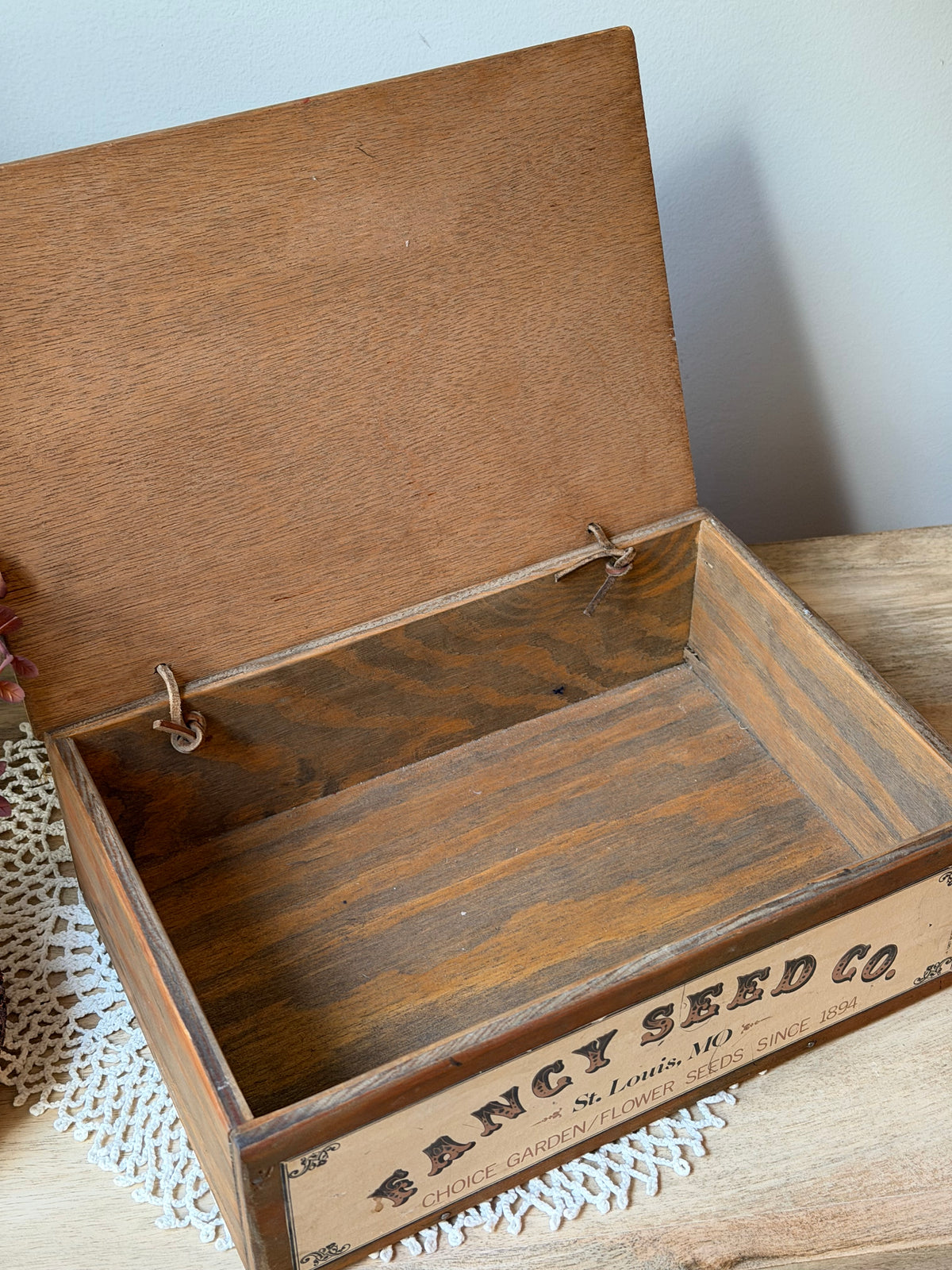 Fancy Seed Co Wooden Trinket Box