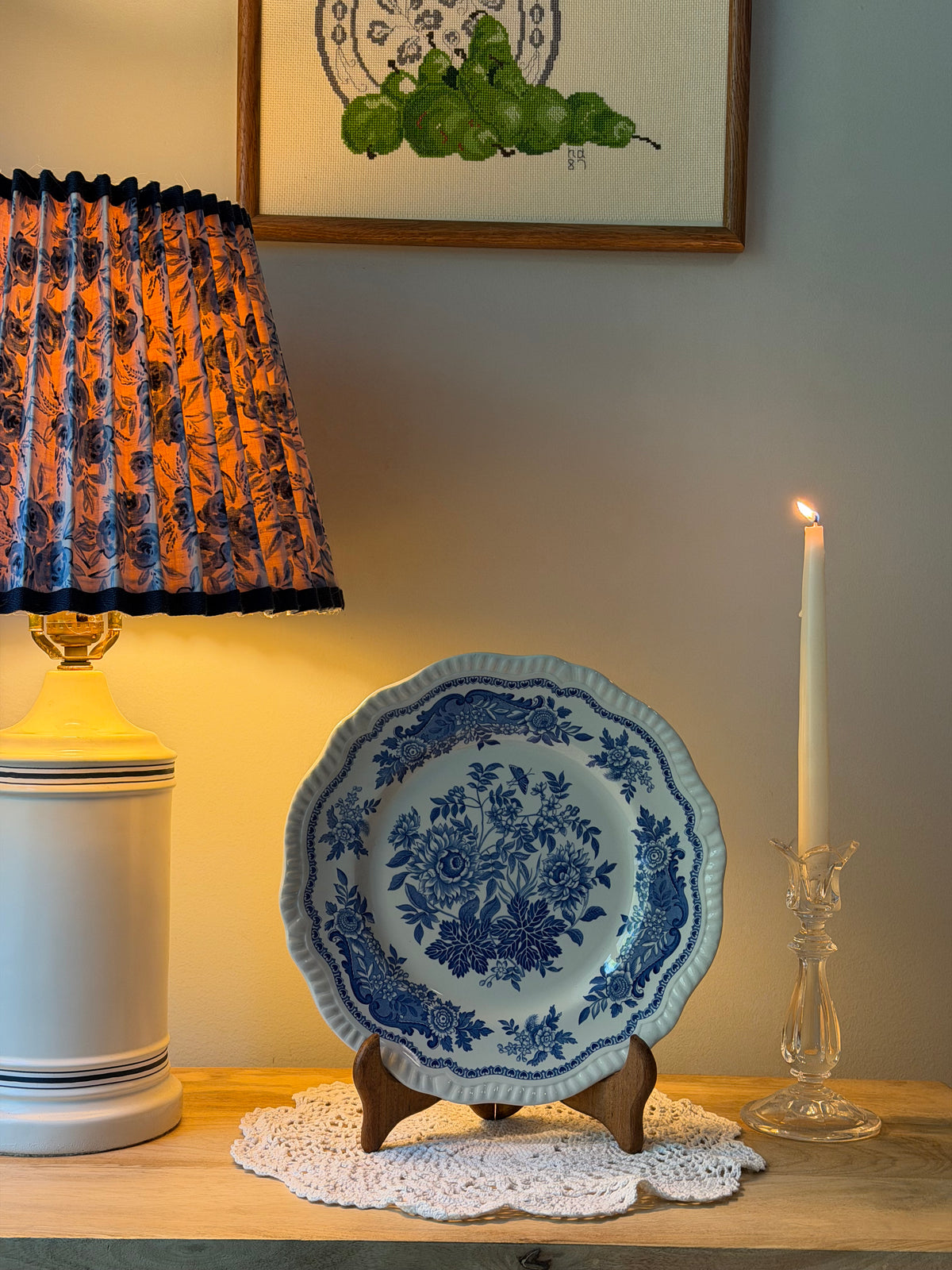 Blue and White Transferware & Plates