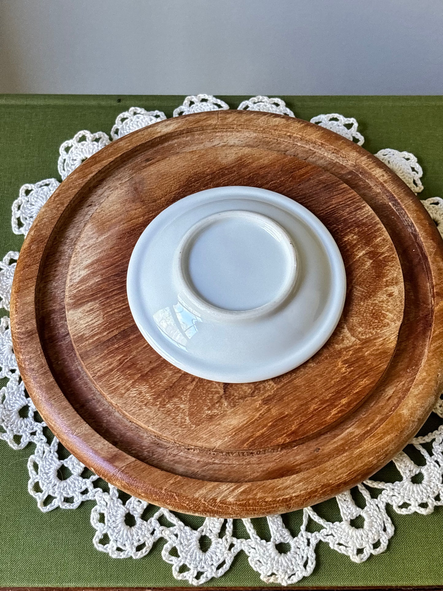 Blue and White Ironstone Butter Pat