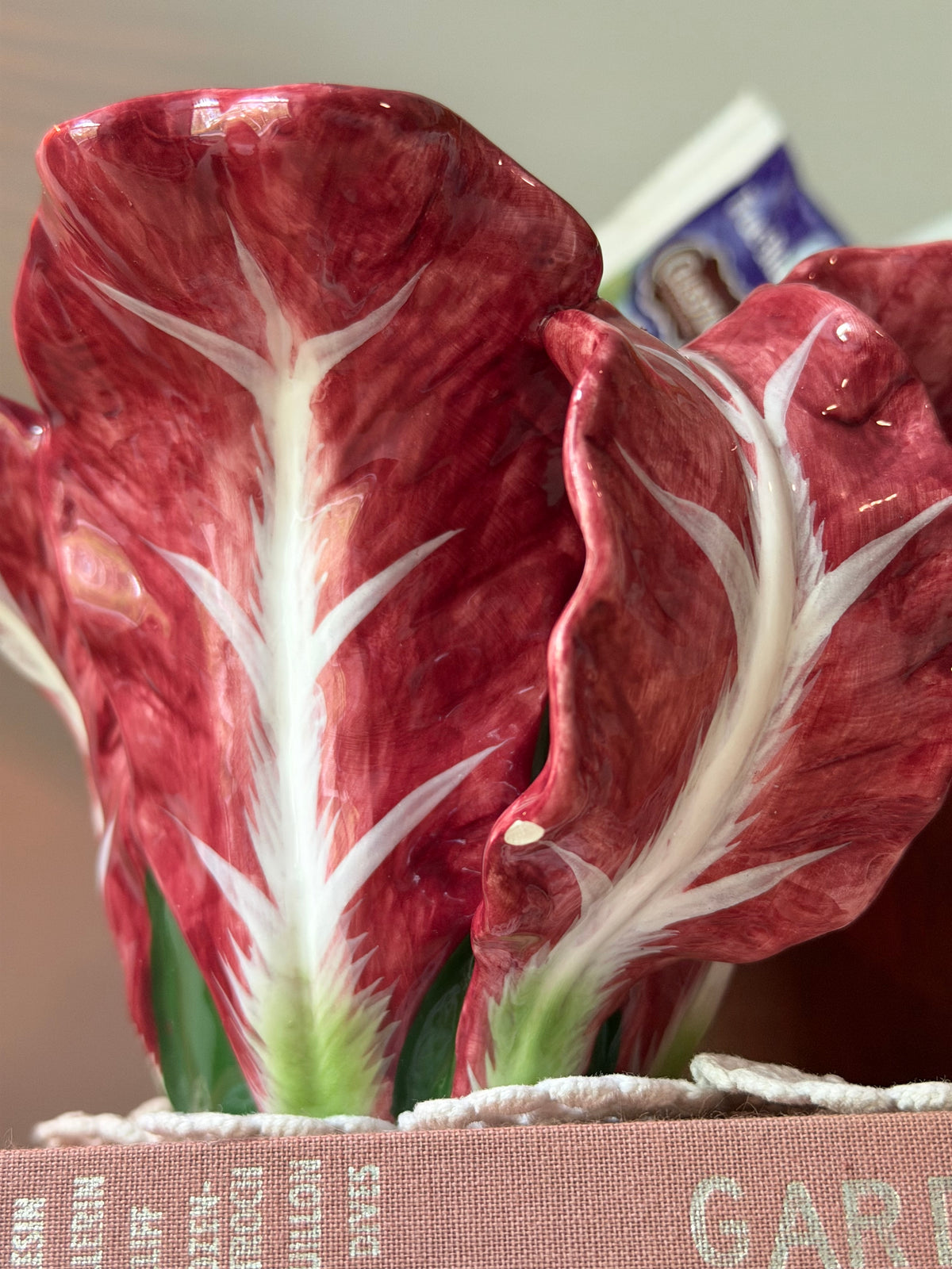 Jay Wilfred for Andra by Sadek Red Cabbage Leaf Teapot