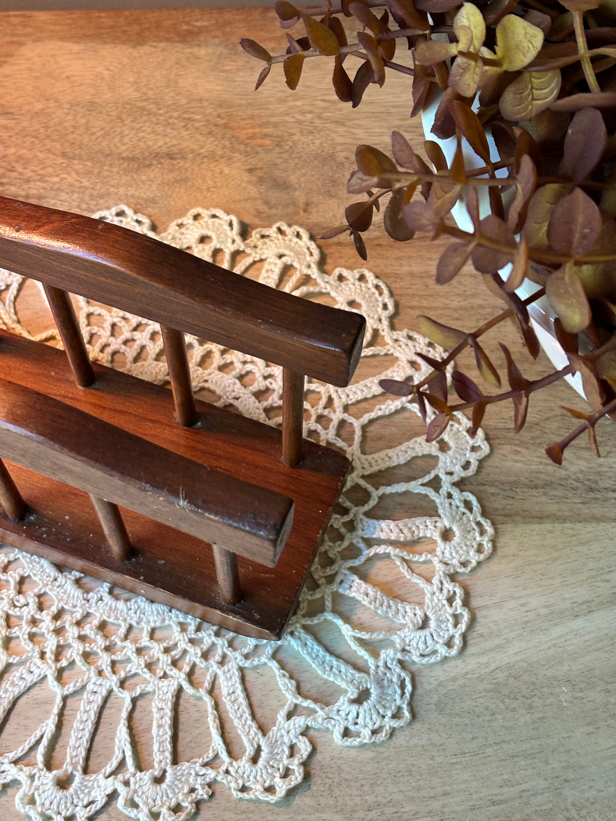 Vintage Wooden Napkin Holder