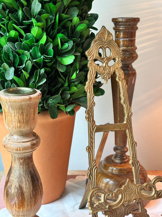 Ornate Brass Easel