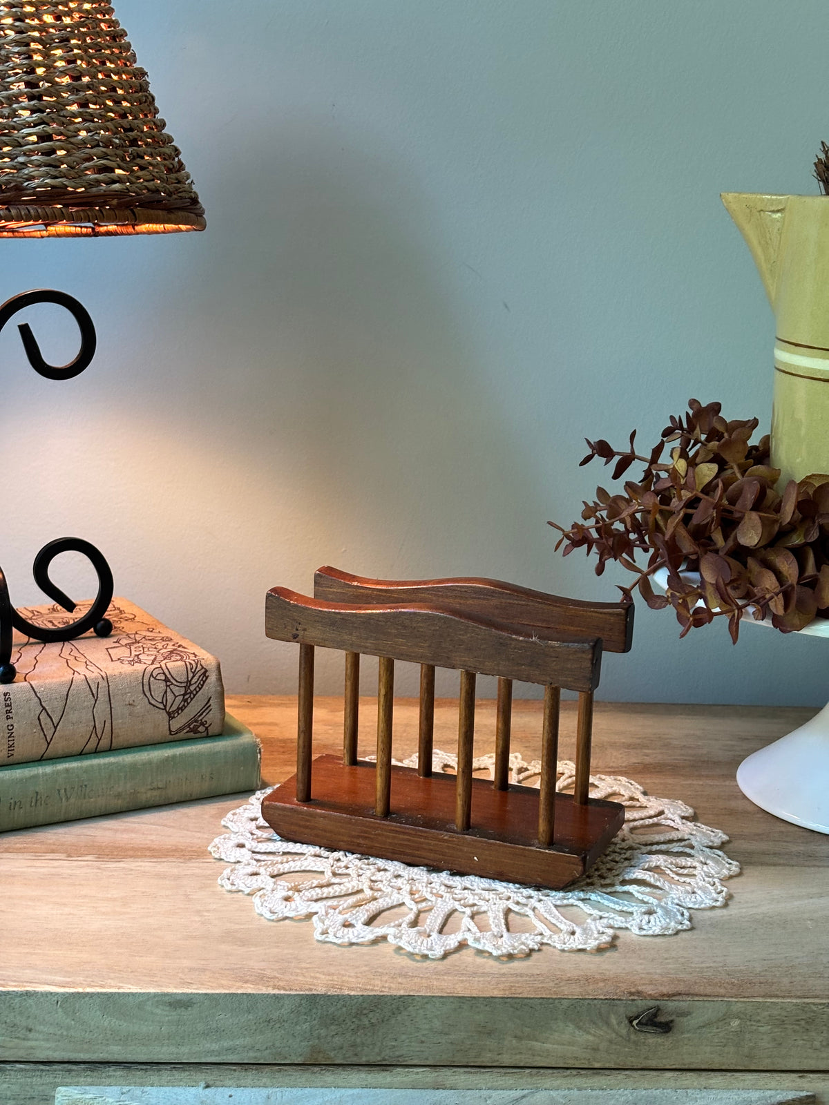 Vintage Wooden Napkin Holder