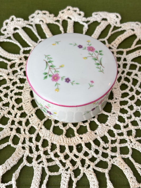 Floral Porcelain Trinket Box