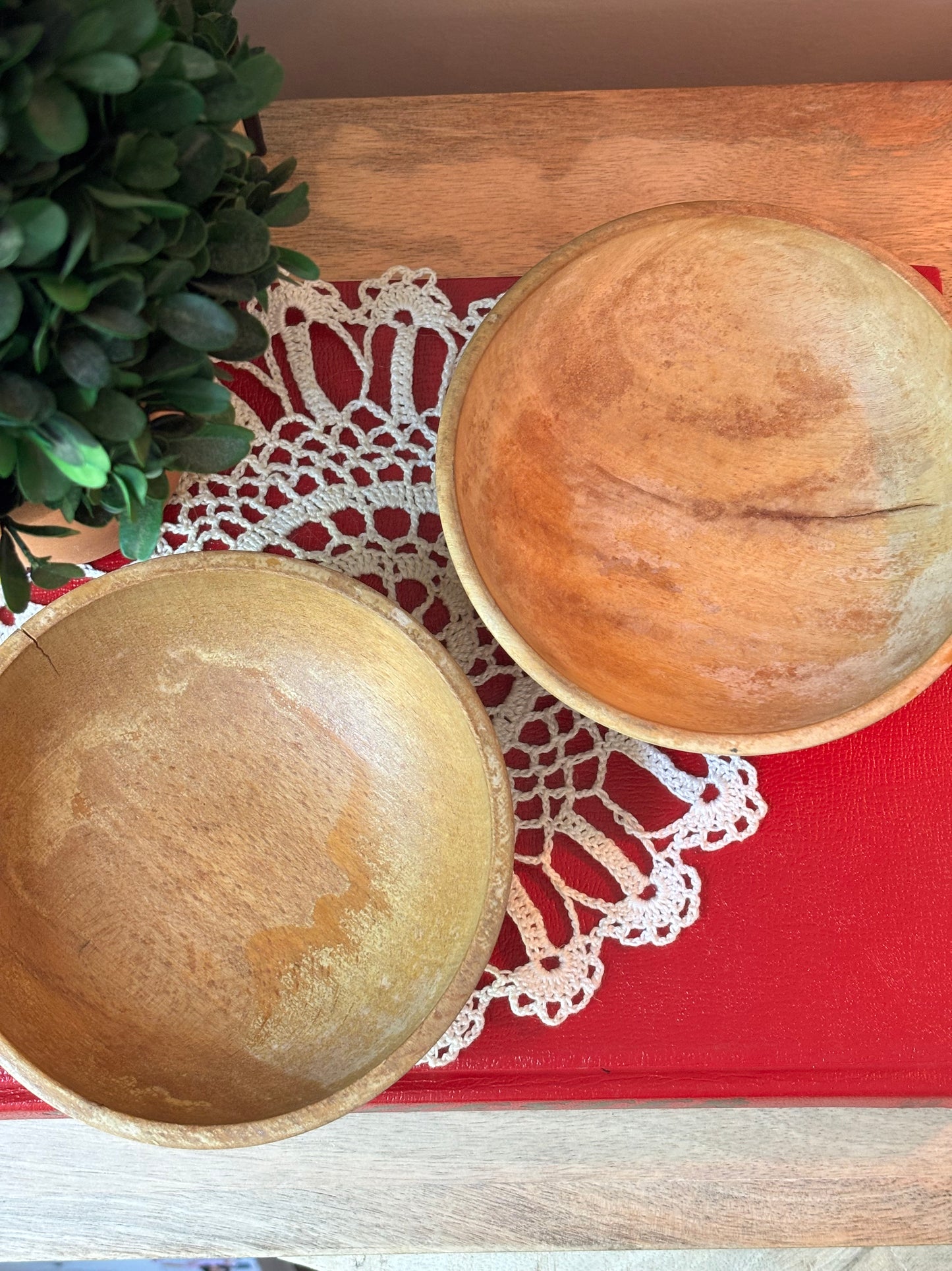 Wooden Dough Bowls
