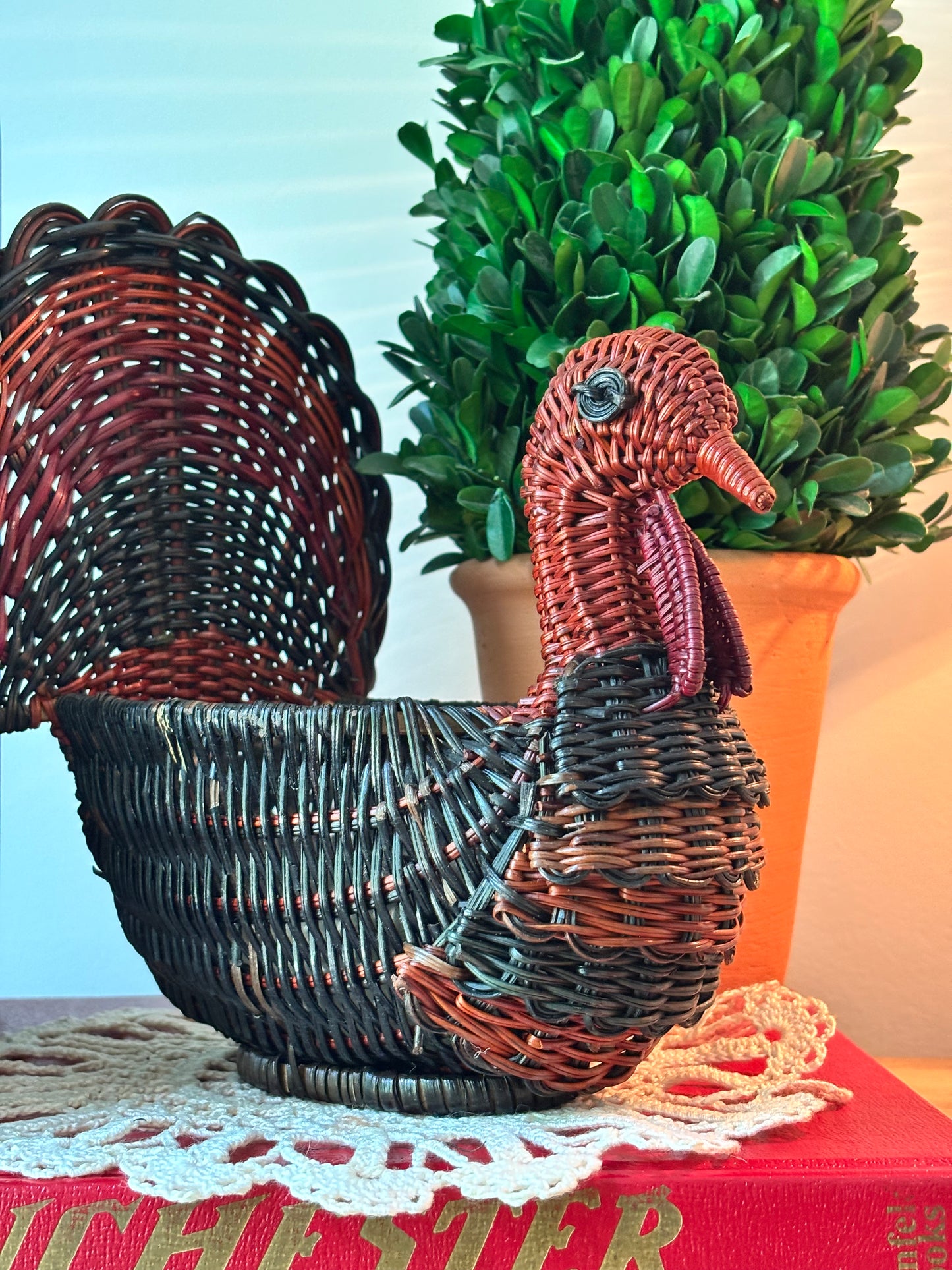 Vintage Turkey Basket