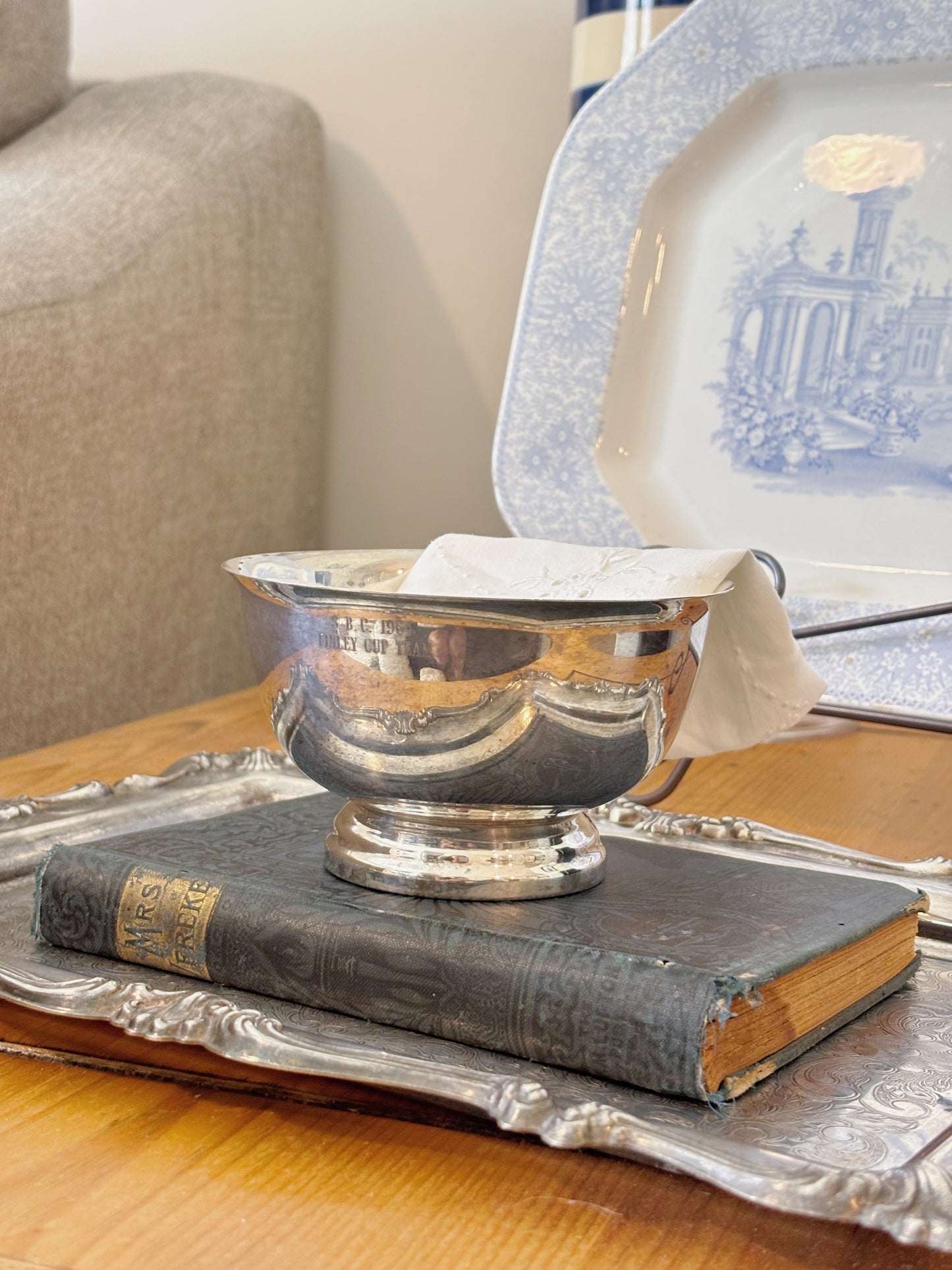 Vintage Mini 5 inch Silver Plate Revere Bowl