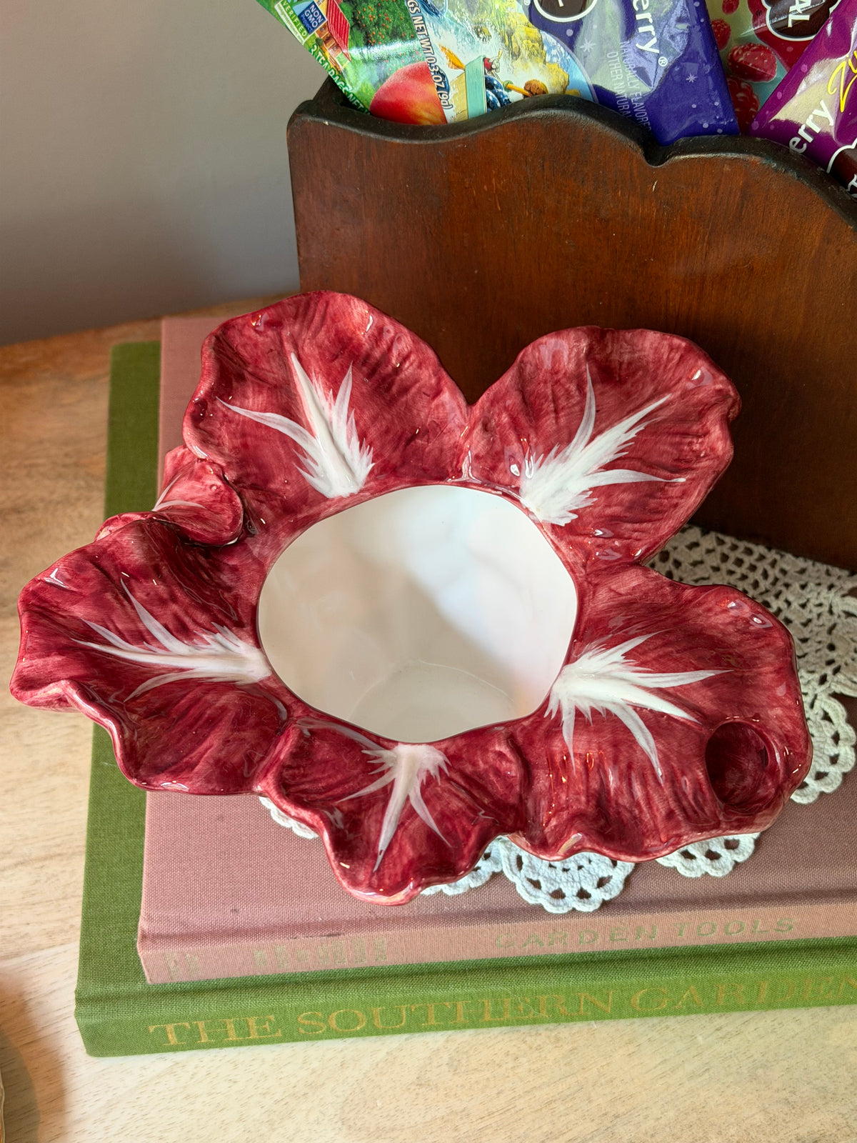 Jay Wilfred for Andra by Sadek Red Cabbage Leaf Teapot