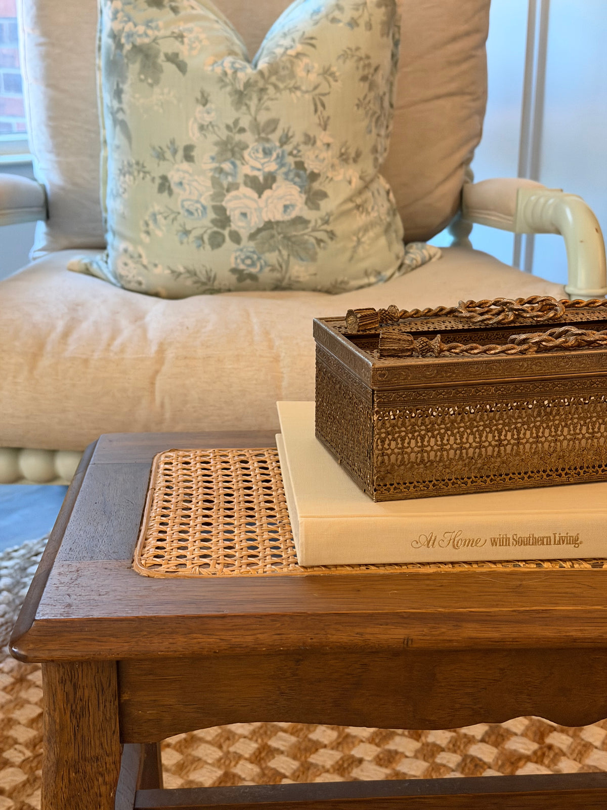 Ornate Brass Tissue Box Cover