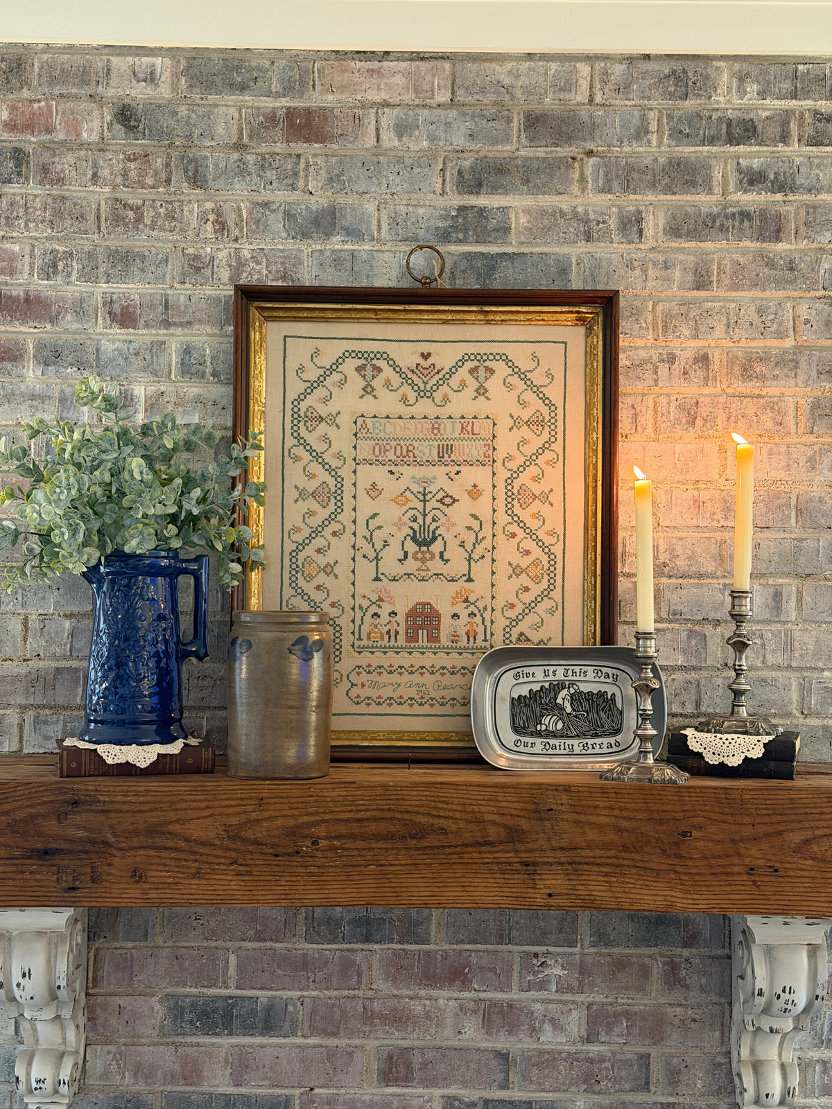 Give Us This Day our Daily Bread Pewter Tray