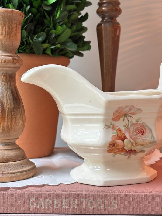 Floral Gravy Boat