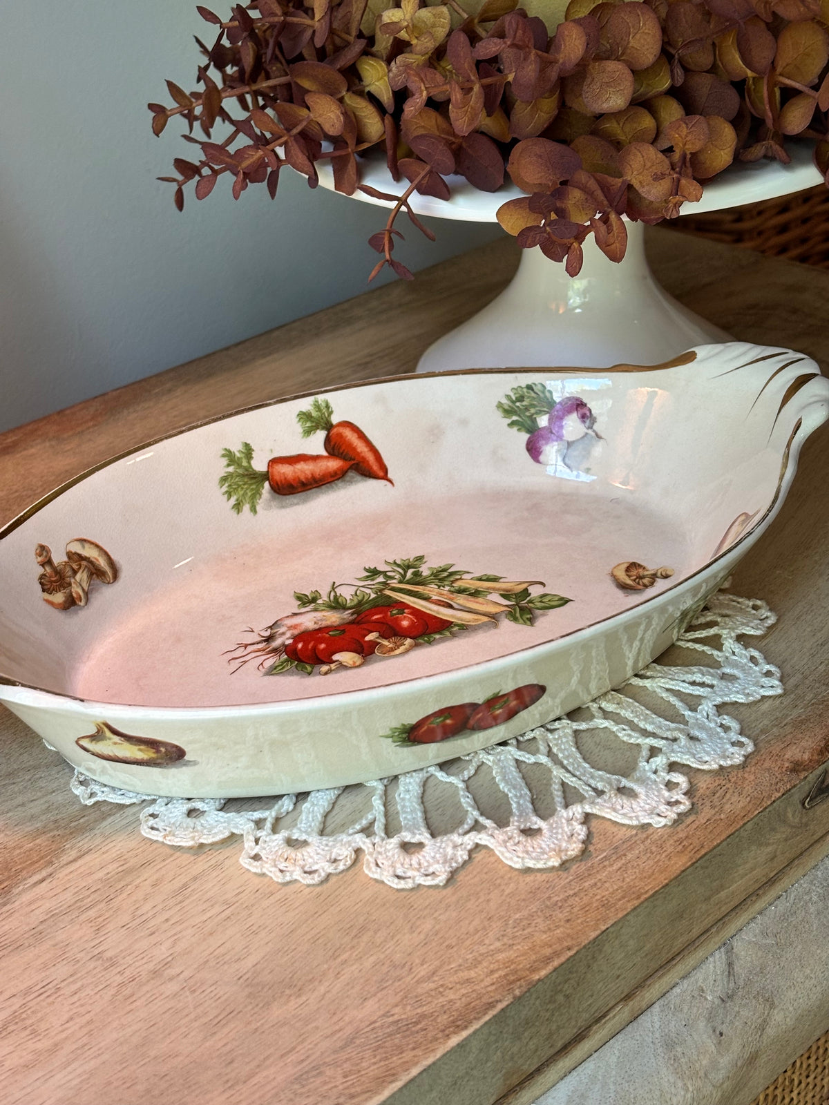 Vegetable Print Casserole Dish