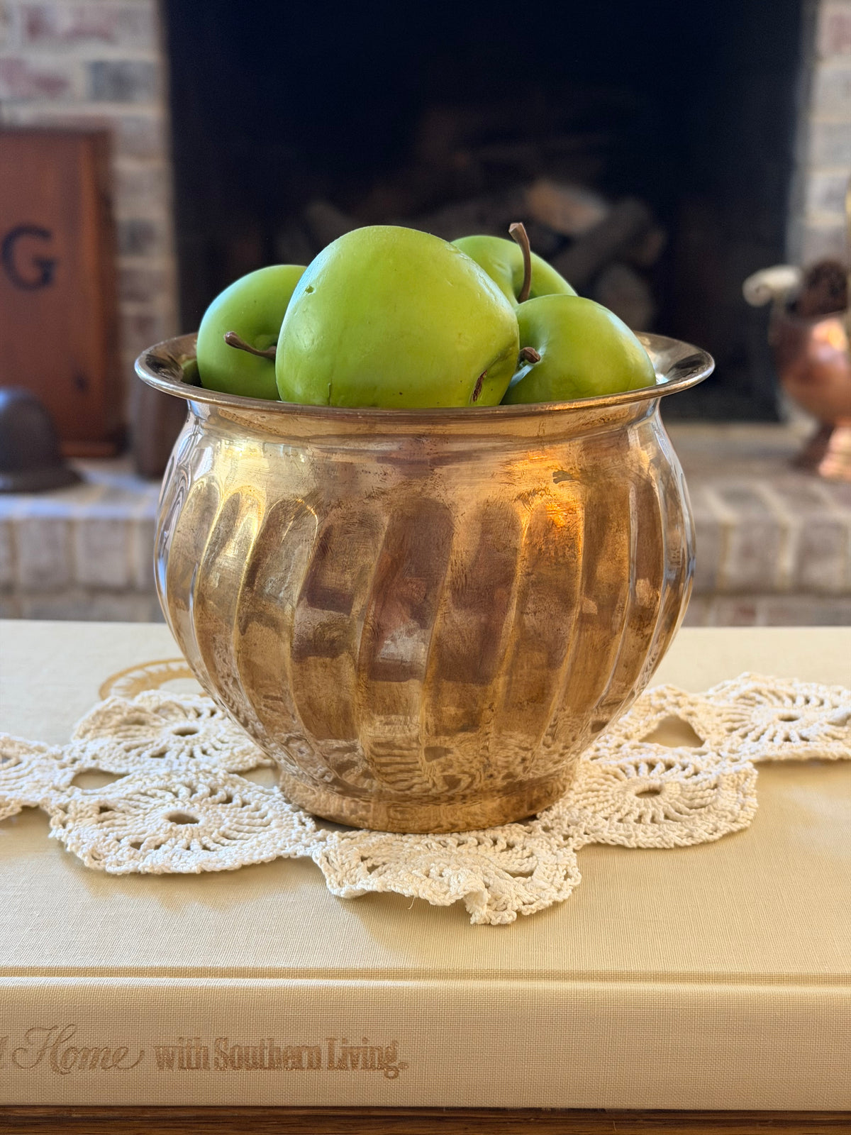 Vintage Brass Planter