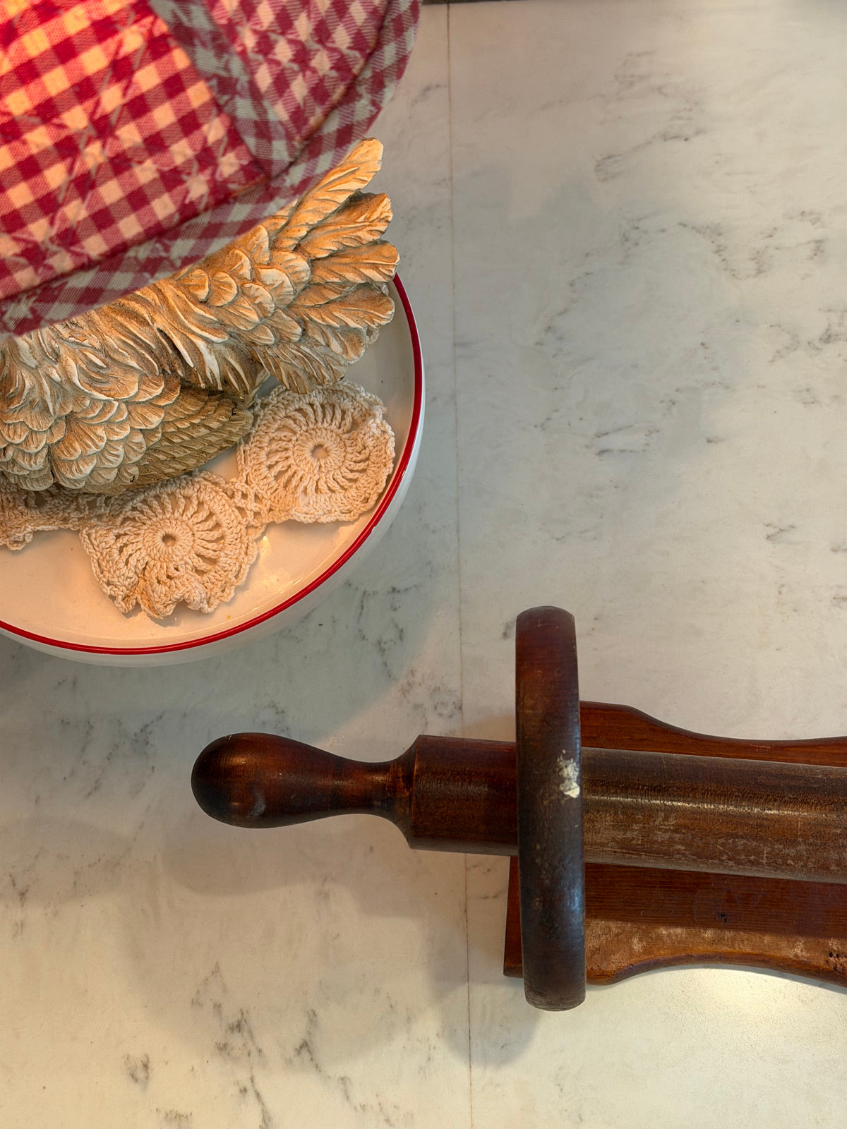 Vintage Wooden Paper Towel Holder