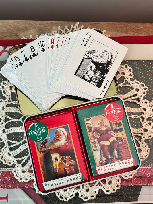 Coca Cola Nostalgia Santa Claus Playing Cards