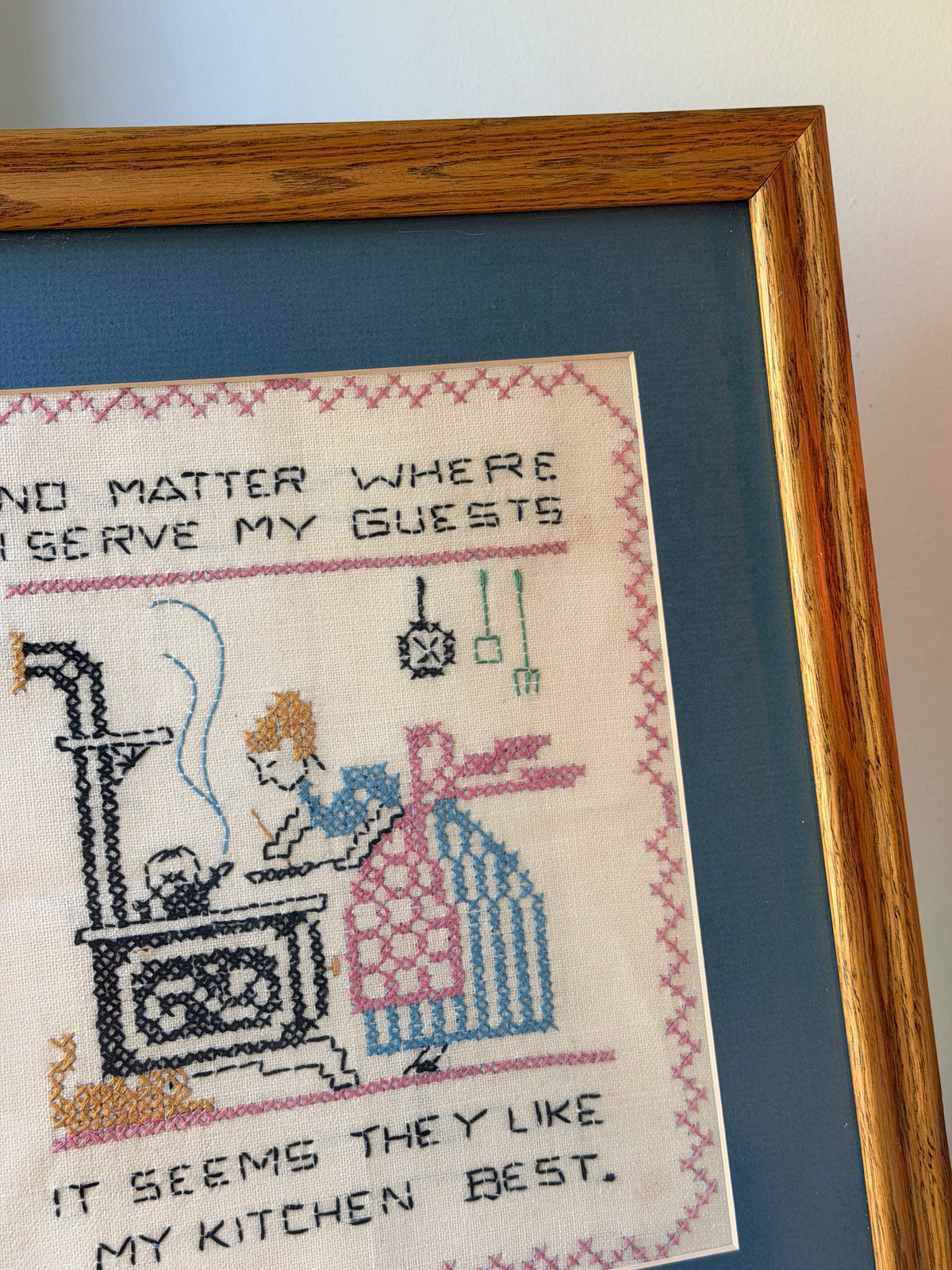 It Seems They LIke my Kitchen Best Cross Stitch