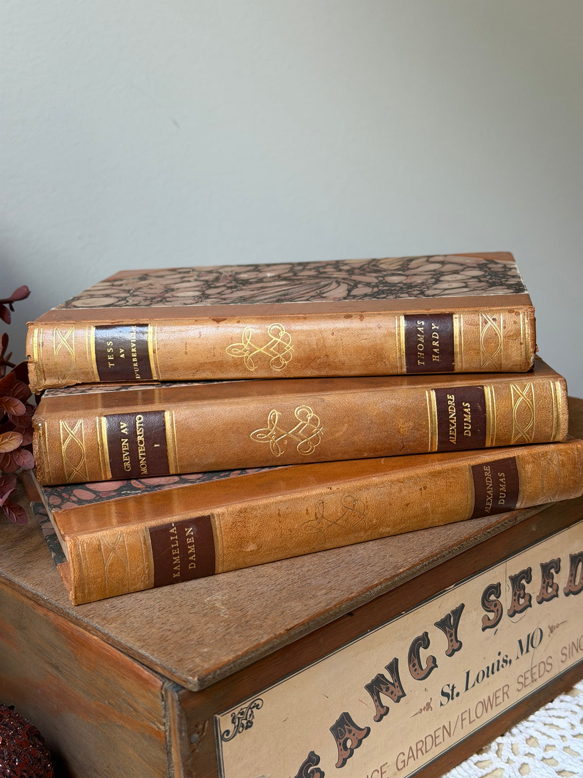 Marbled Leather Book Bundle