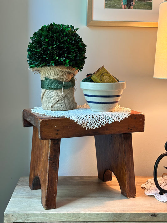 Vintage Wooden Stool Riser