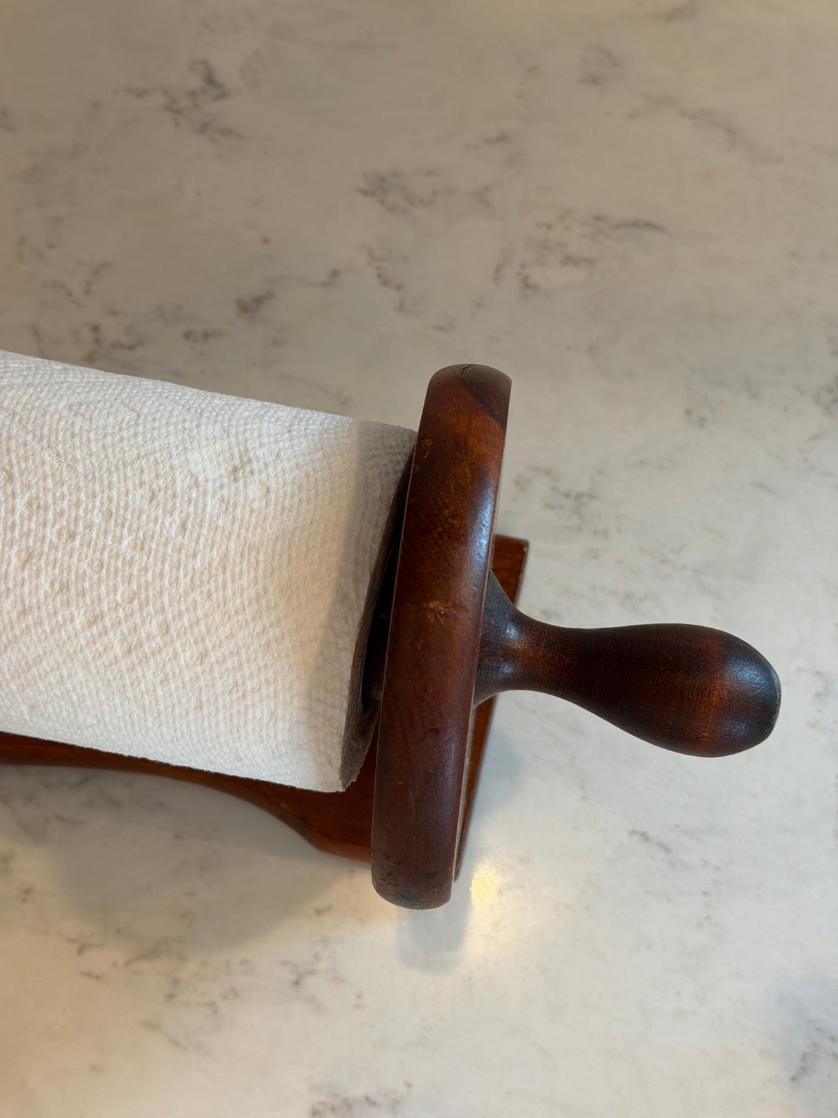 Vintage Wooden Paper Towel Holder