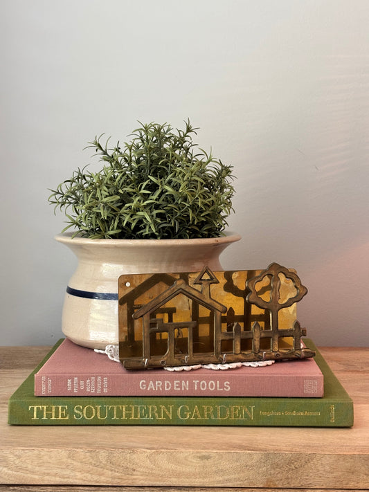 Brass Key & Mail Holder