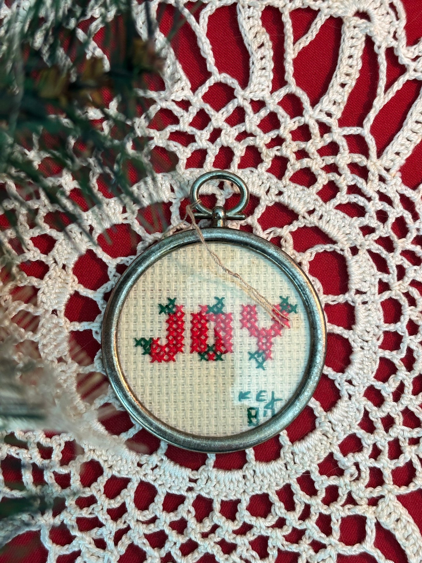 Vintage Needlepoint Ornaments
