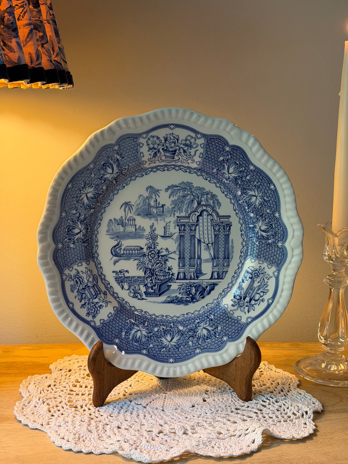 Blue and White Transferware & Plates