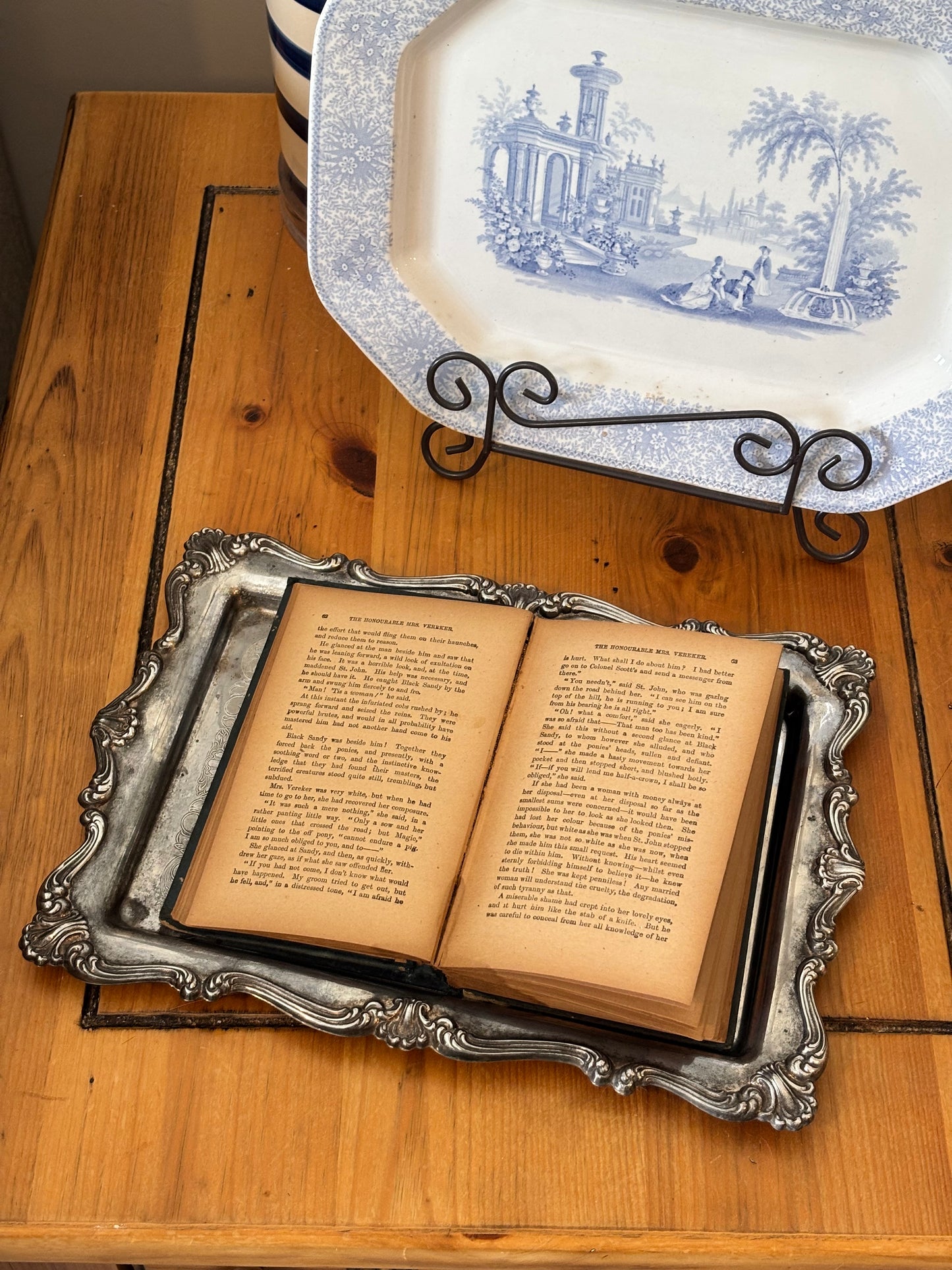 Vintage Oneida Rectangle Silver Plate Tray