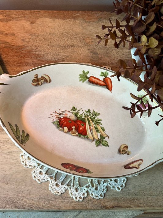 Vegetable Print Casserole Dish