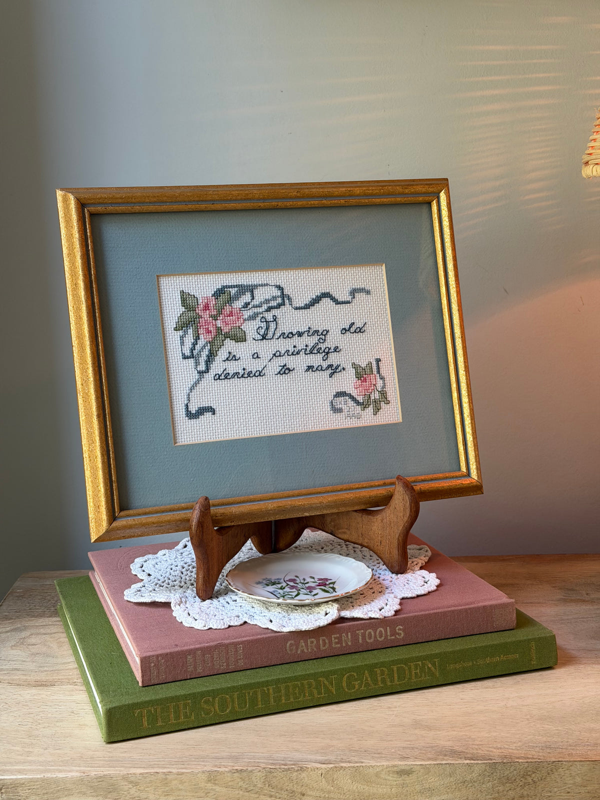 Growing Old is a Privilege Framed Cross Stitch