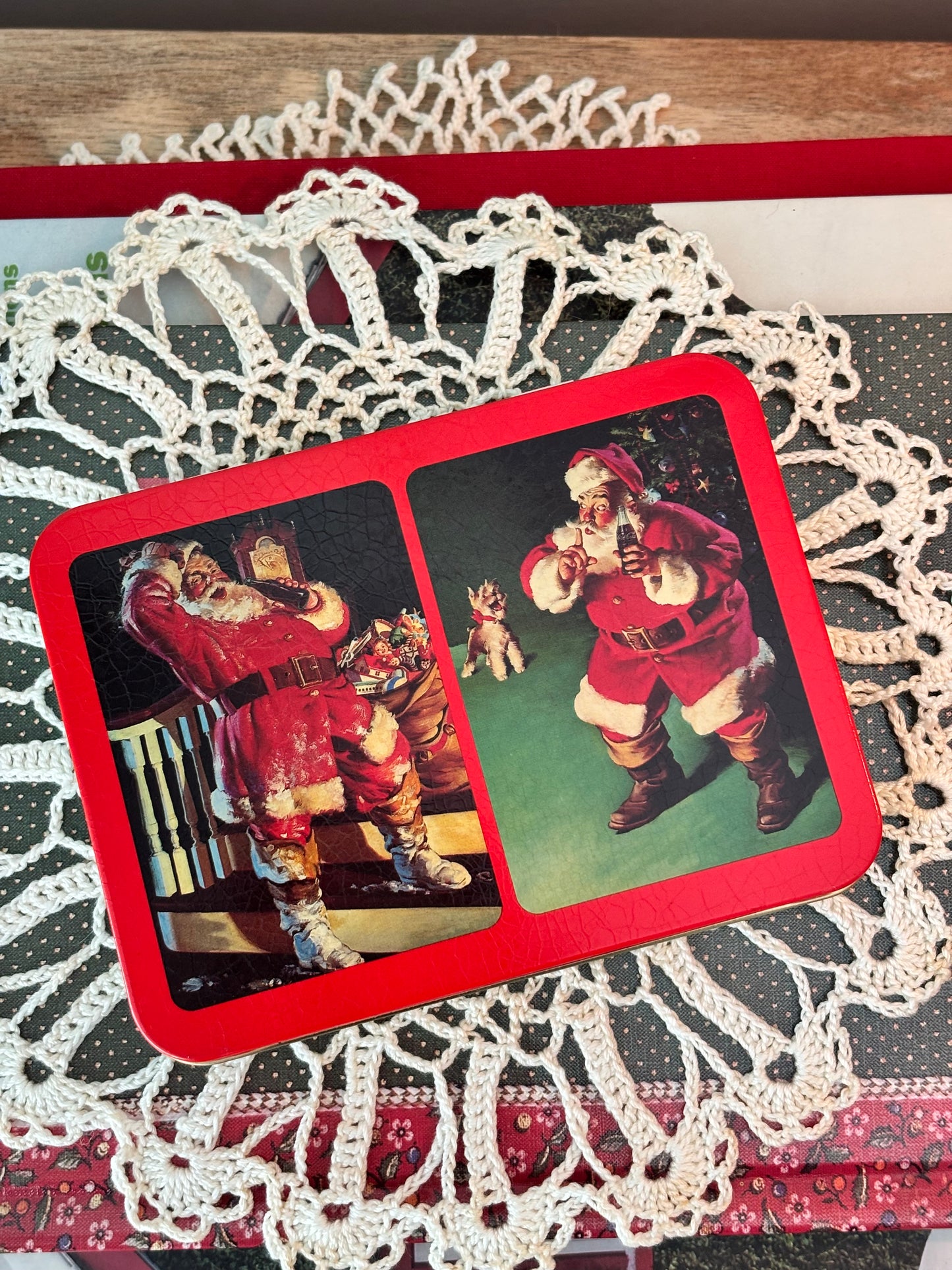 Coca Cola Nostalgia Santa Claus Playing Cards