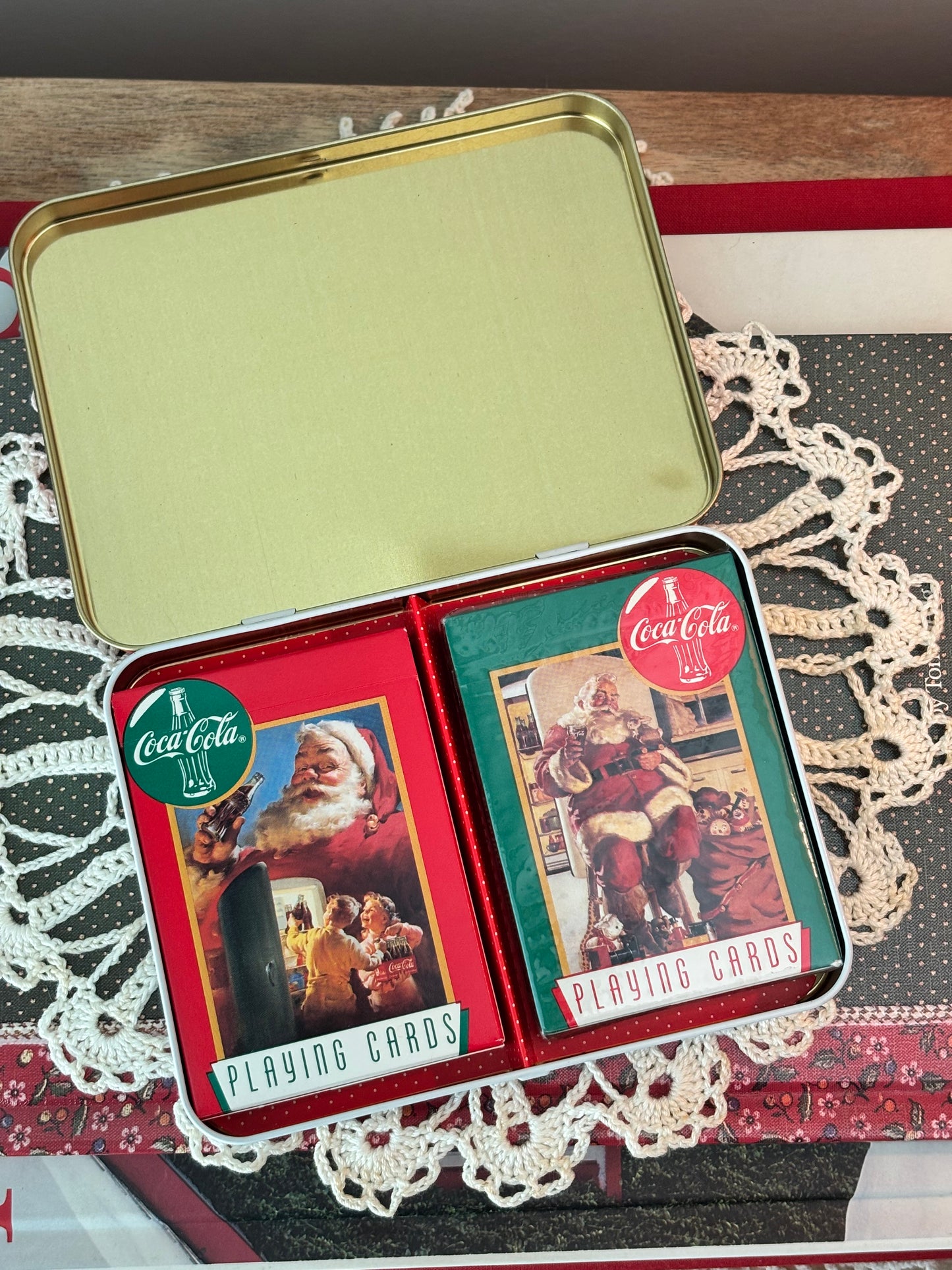 Coca Cola Nostalgia Santa Claus Playing Cards