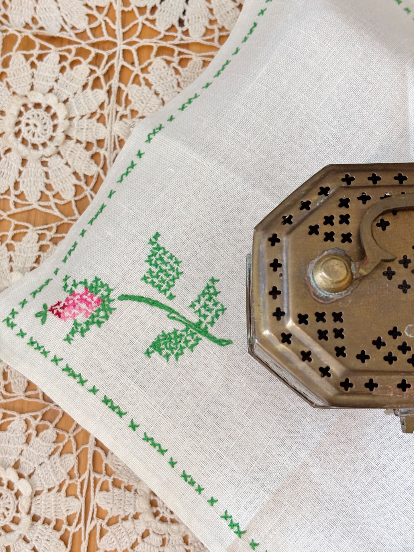Vintage Brass Trinket Box